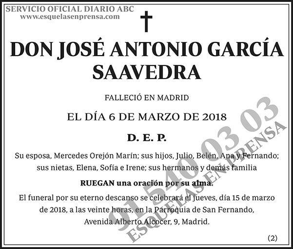José Antonio García Saavedra